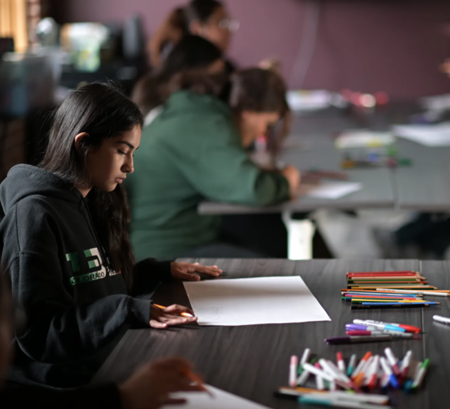 Youth in the Convivir Art & Conversation Series discuss the impact of immigration on their identities, mental health, and more!