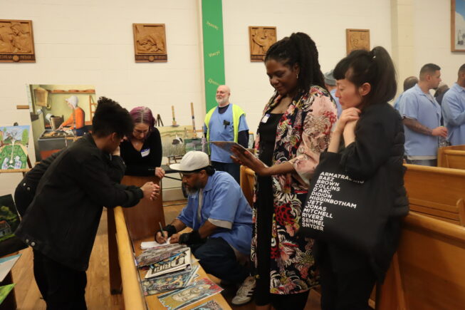 Empowerment Avenue Society holding Art Expo at san Quentin State Prison.